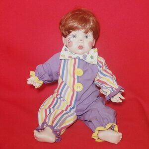 Bubbles The Littlest Clowns Porcelain Doll Marked Mary Trotter